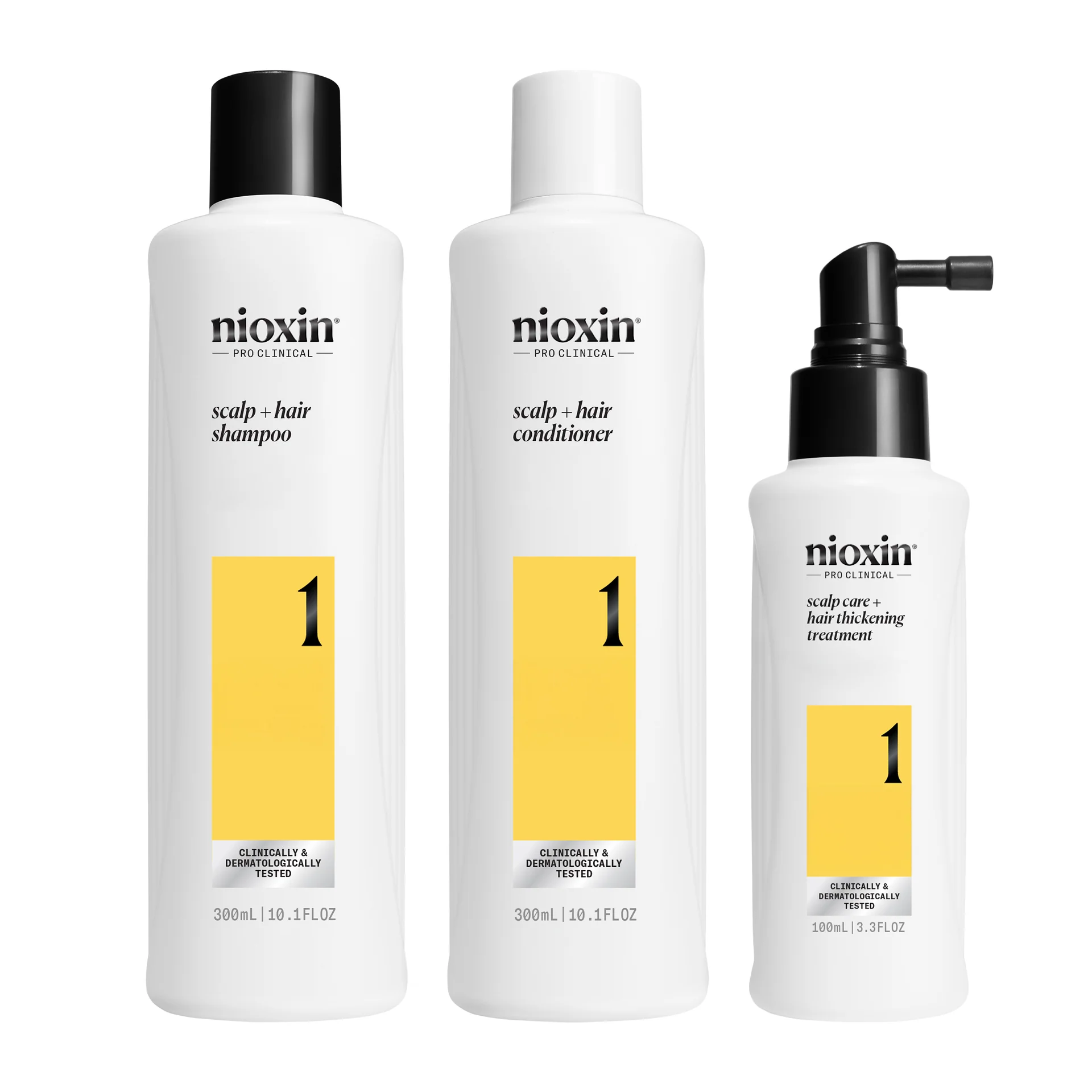 Nioxin - Trio de départ pour chute de cheveux et cuir chevelu (1-2-3-4)