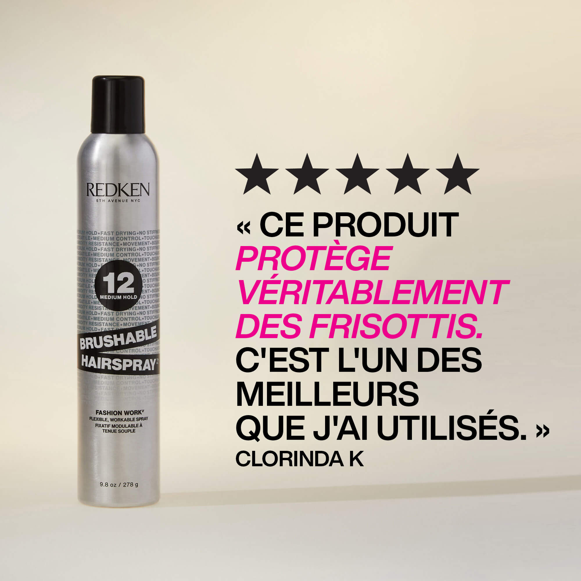 Redken - Spray Fixatif Brushable 12 278g – Image 5