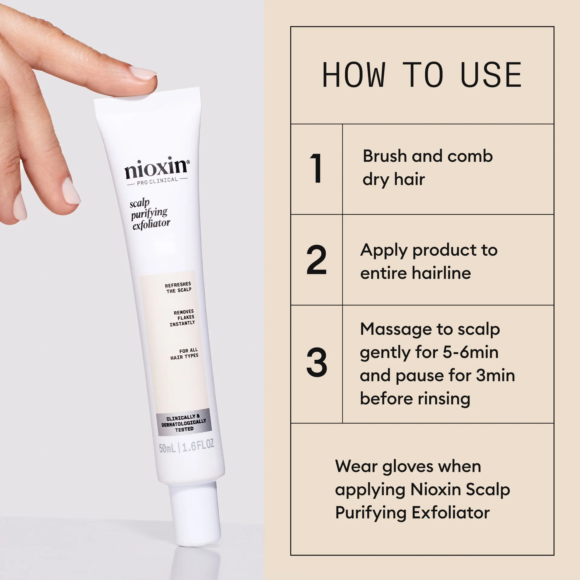 Nioxin - Exfoliant purifiant pour le cuir chevelu 50ml – Image 4