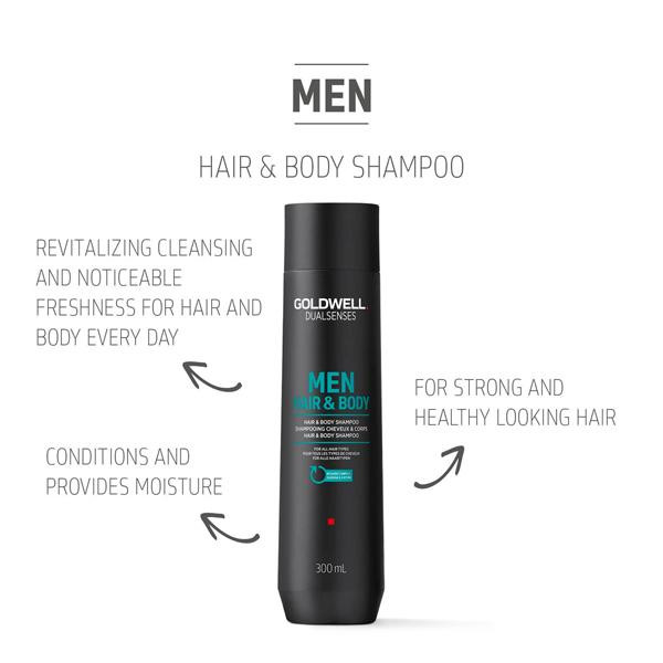 Goldwell Dualsenses - Shampoing Men Hair&Body 300ml – Image 2