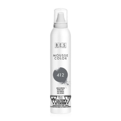 BES - Mousse Color 412 Gris intense 200ml