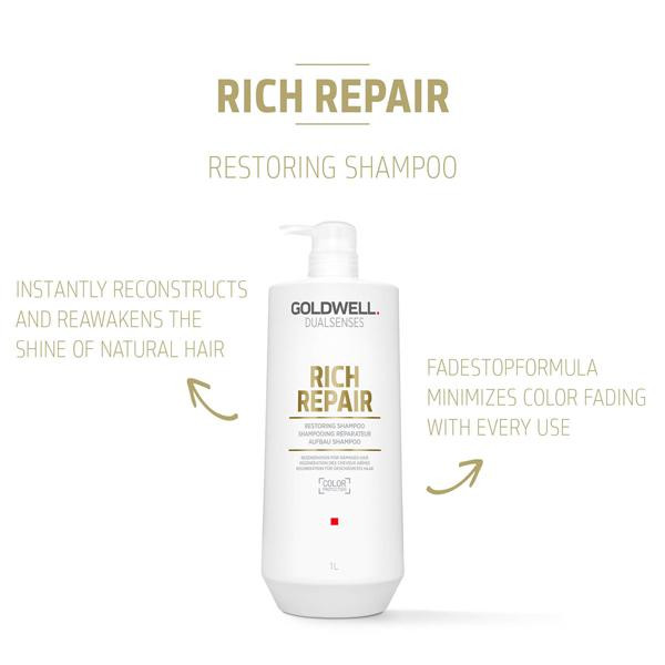 Goldwell Dualsenses - Shampoing Rich Repair 1L – Image 2