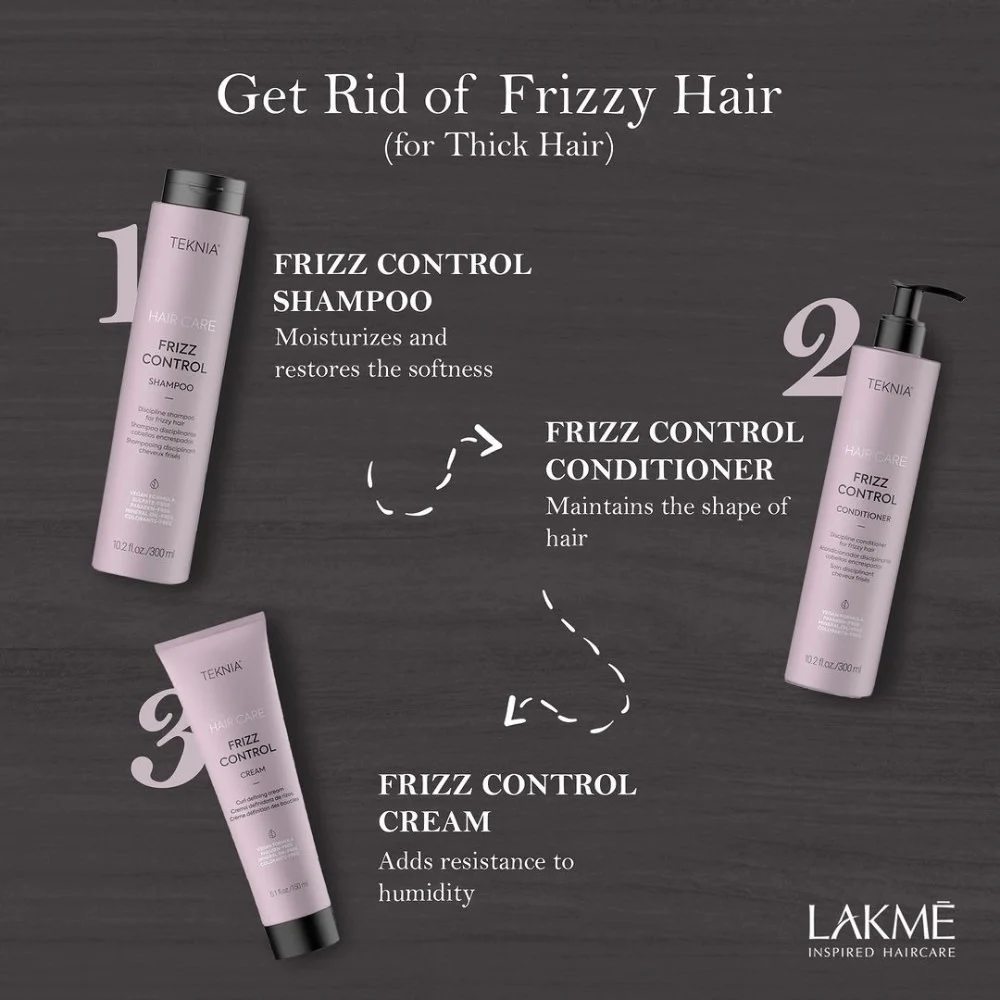 Lakmé Teknia - Shampoing Frizz Control 1L – Image 4