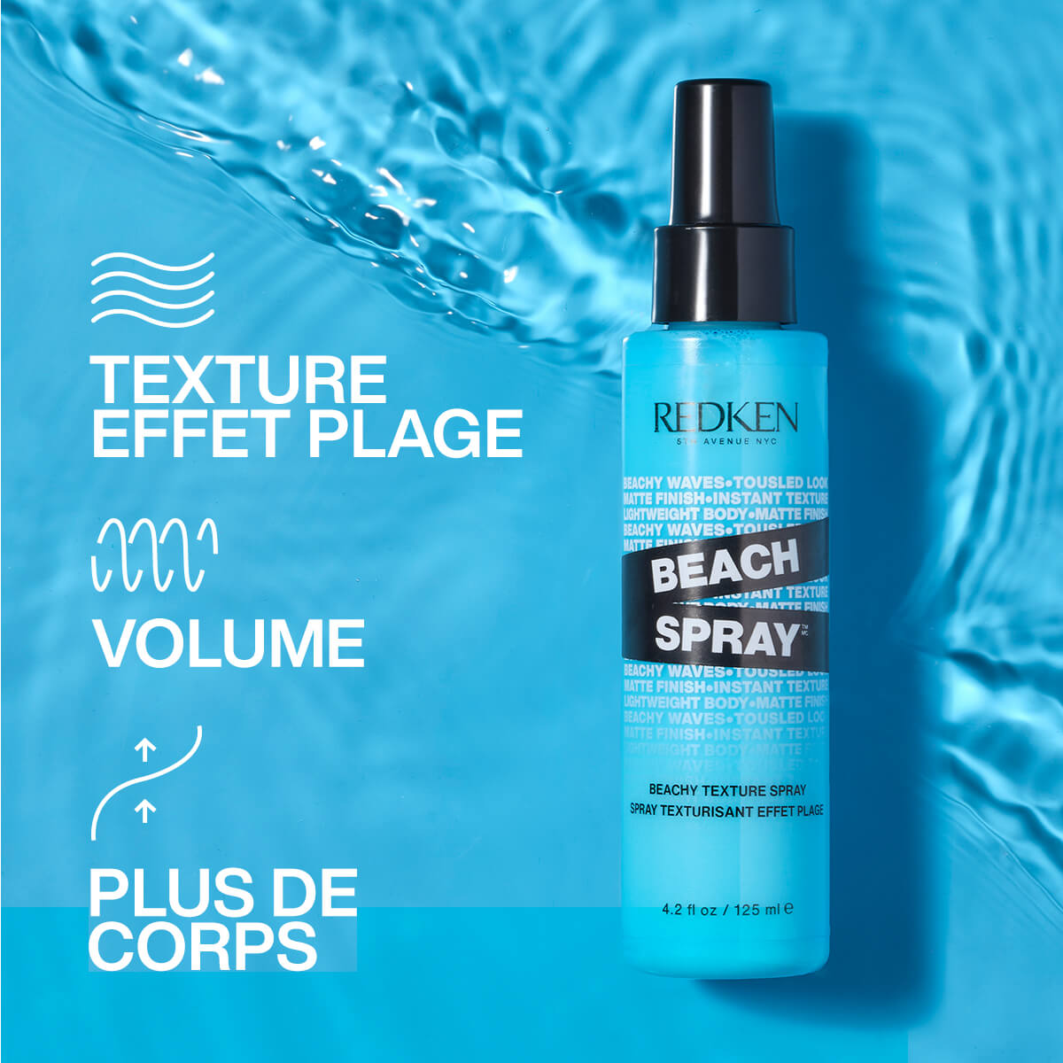 Redken - Spray texturisant Beach Spray 125ml – Image 3