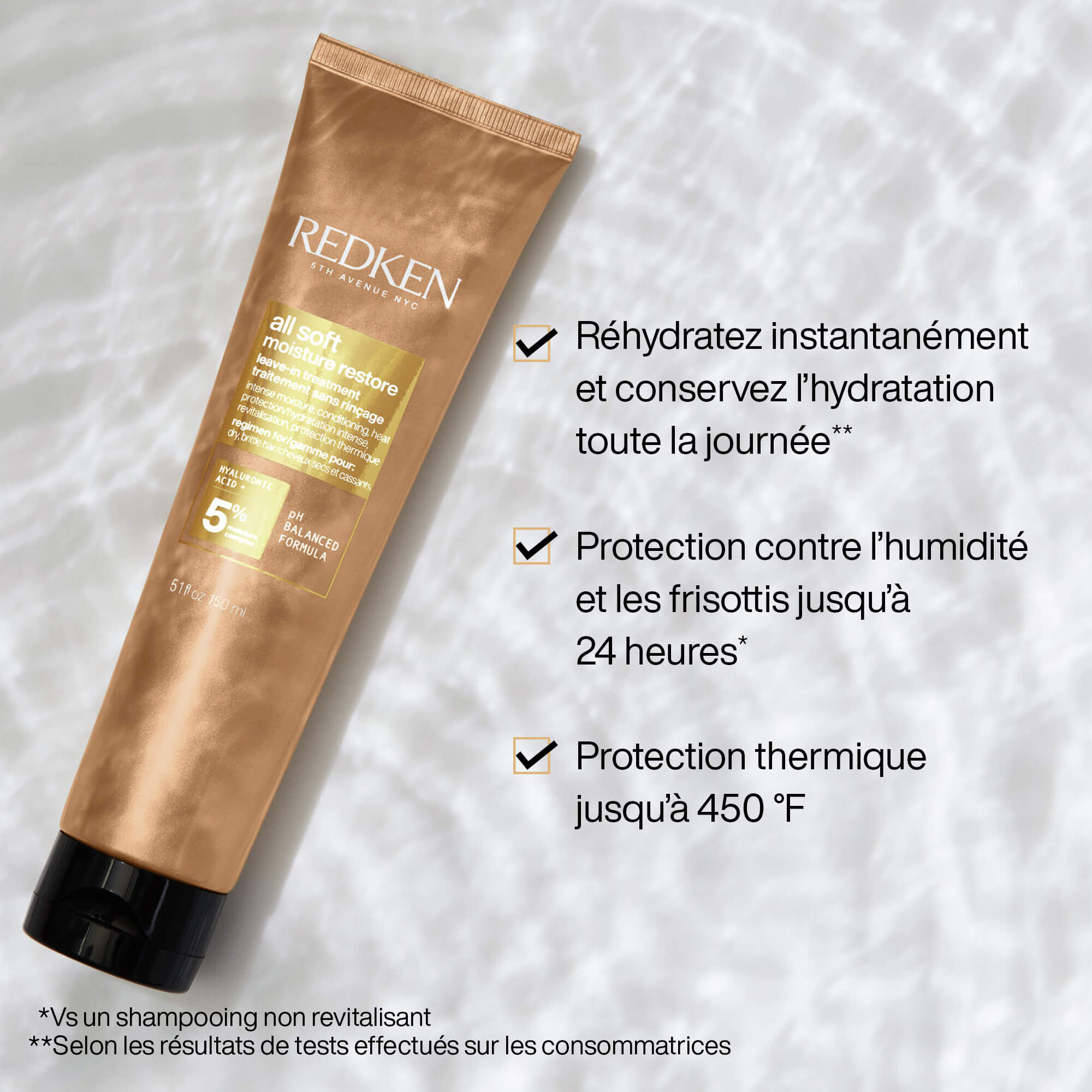 Redken - Traitement sans rinçage Moisture Restore All Soft 150ml – Image 3