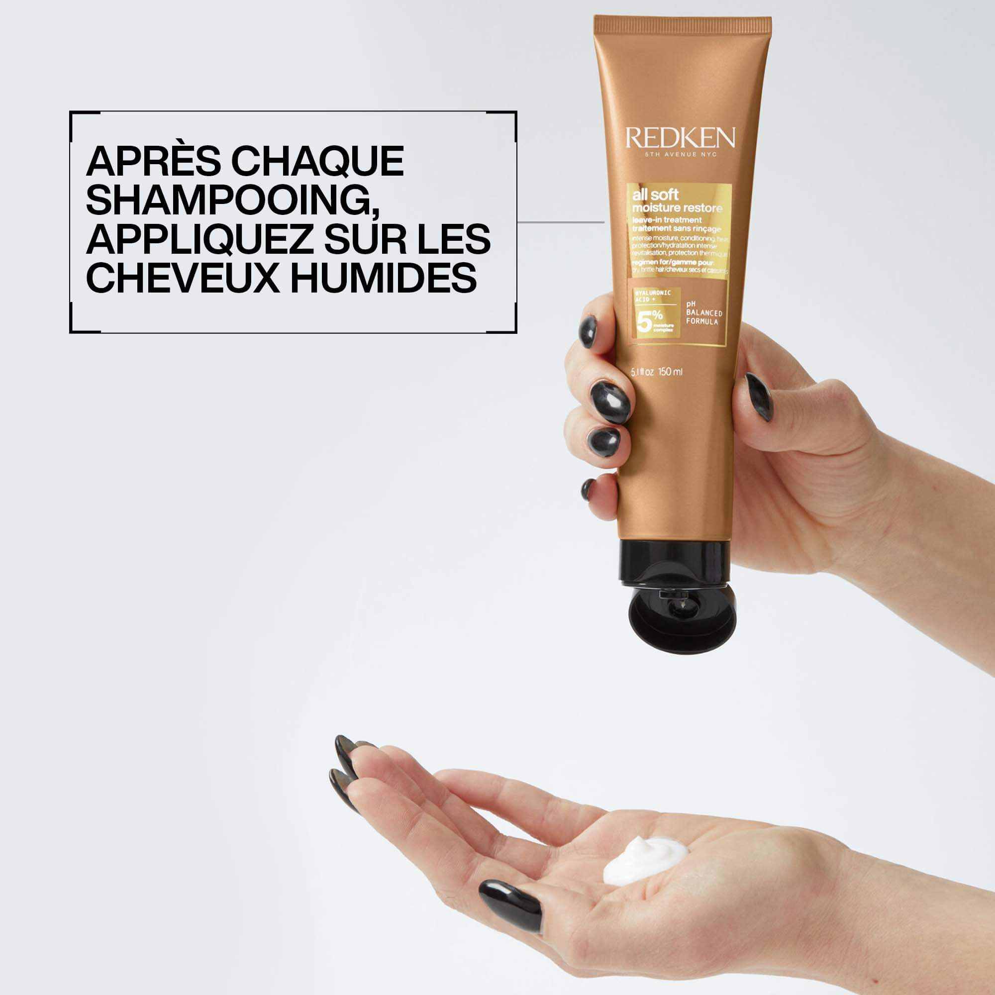 Redken - Traitement sans rinçage Moisture Restore All Soft 150ml – Image 6