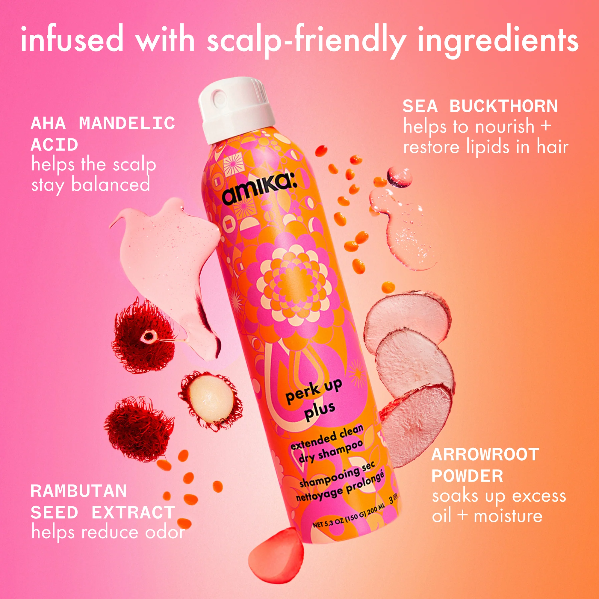 Amika - Shampoing sec Perk Up Plus 200ml – Image 5