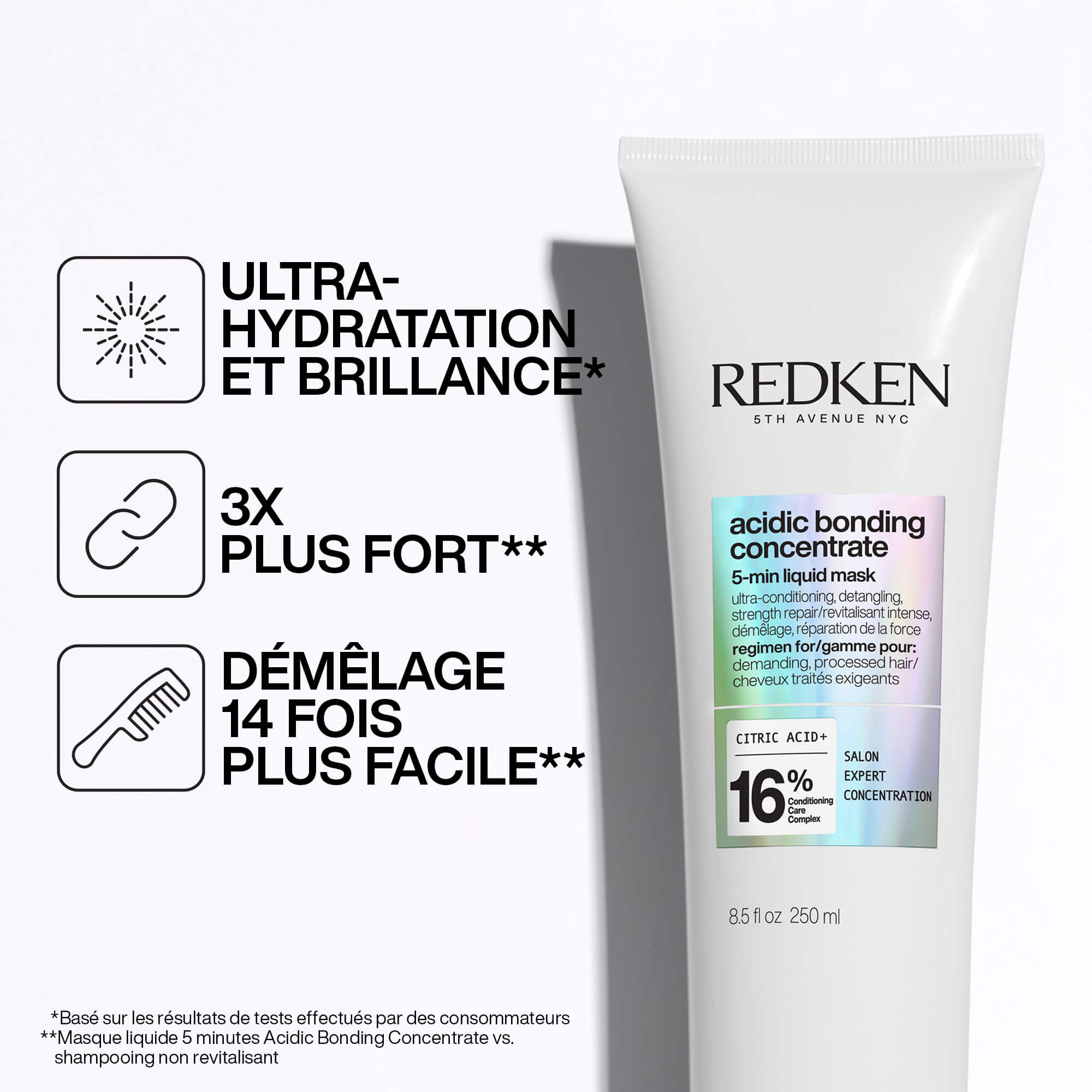 Redken - Masque 5 minutes Acidic Bonding Concentrate 250ml – Image 3