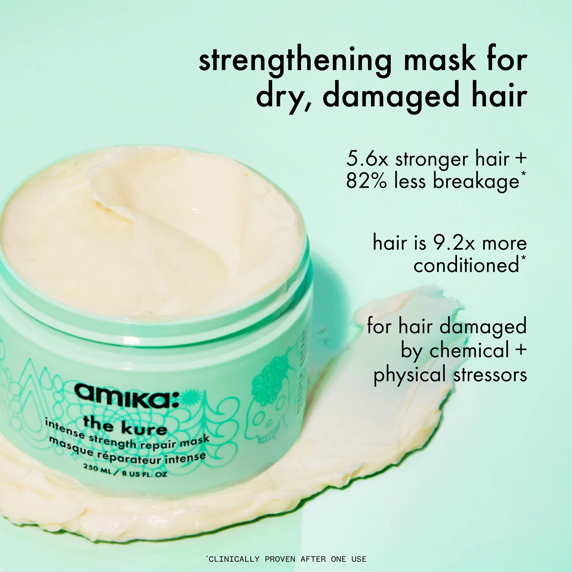 Amika - Masque réparateur intense The Kure 500ml – Image 2