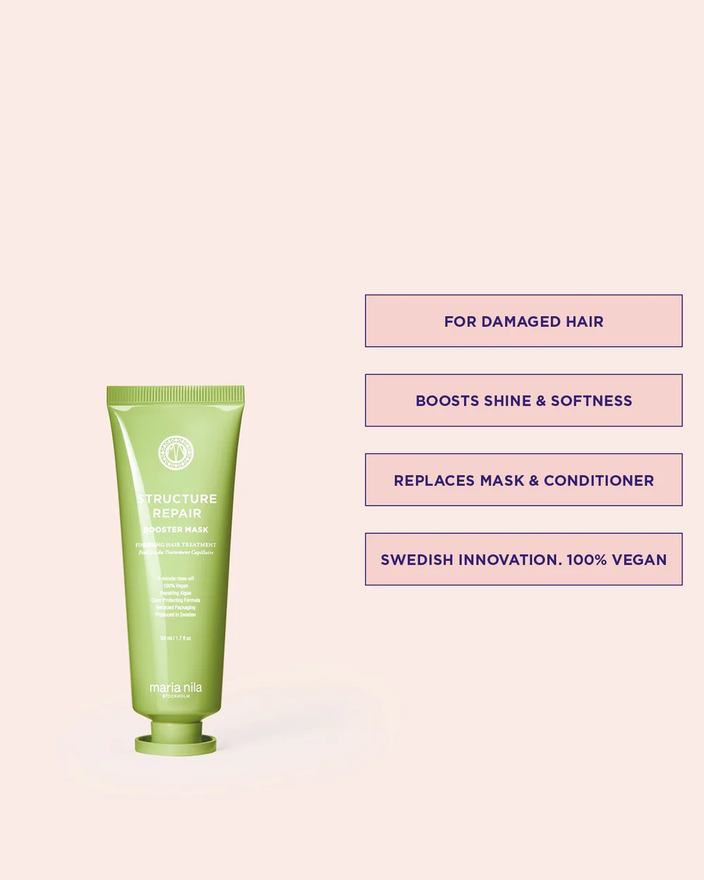 Maria Nila - Traitement de finition réparateur Booster Mask 50ml – Image 4
