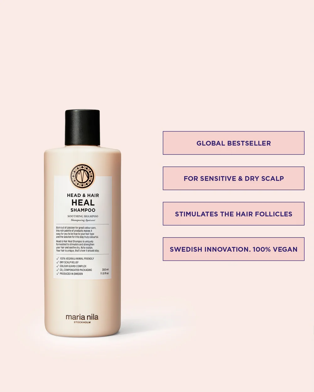 Maria Nila - Shampoing apaisant Head and Hair Heal 350ml – Image 2