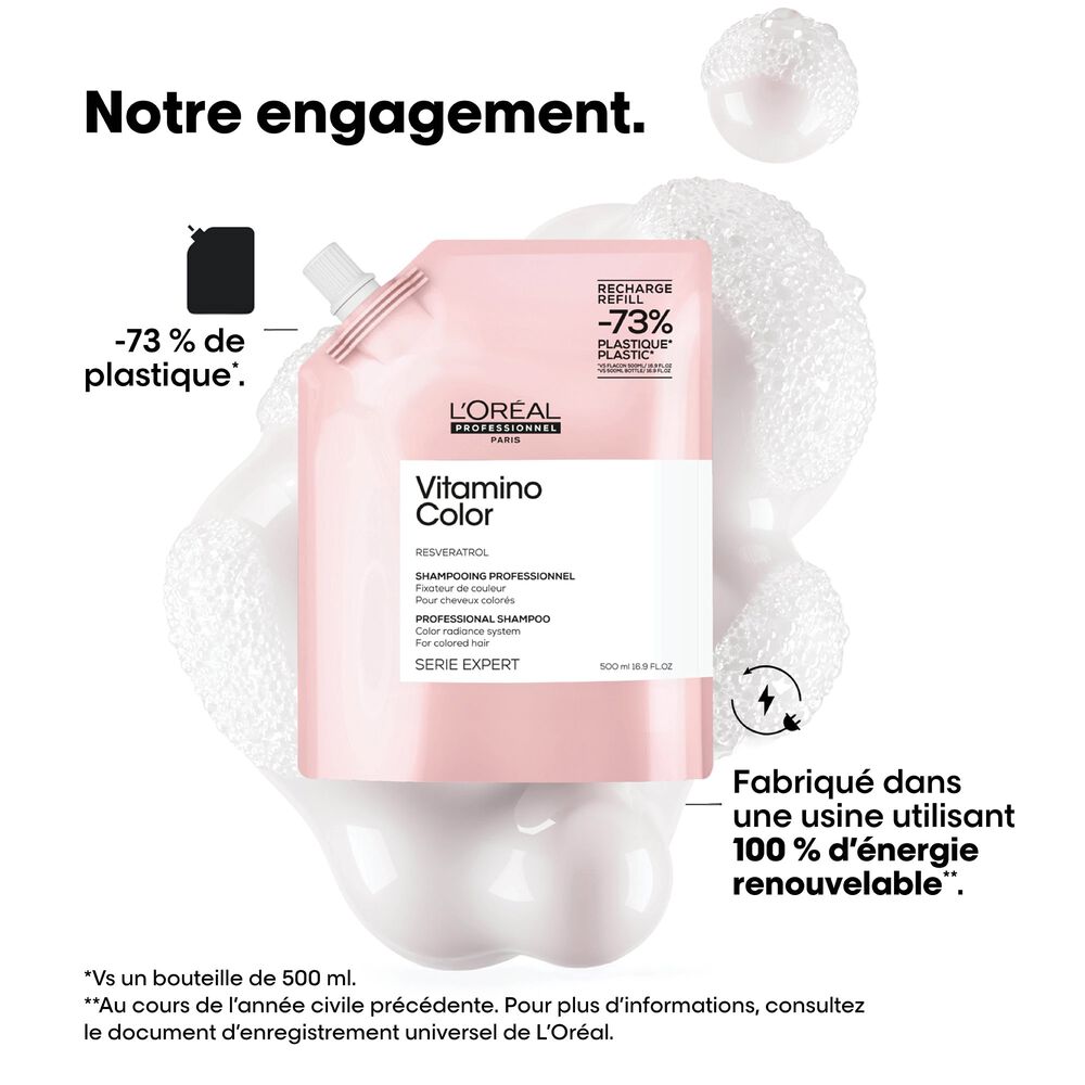 L'Oréal Professionnel - Shampoing en pochette Vitamino Color 500 ml – Image 7