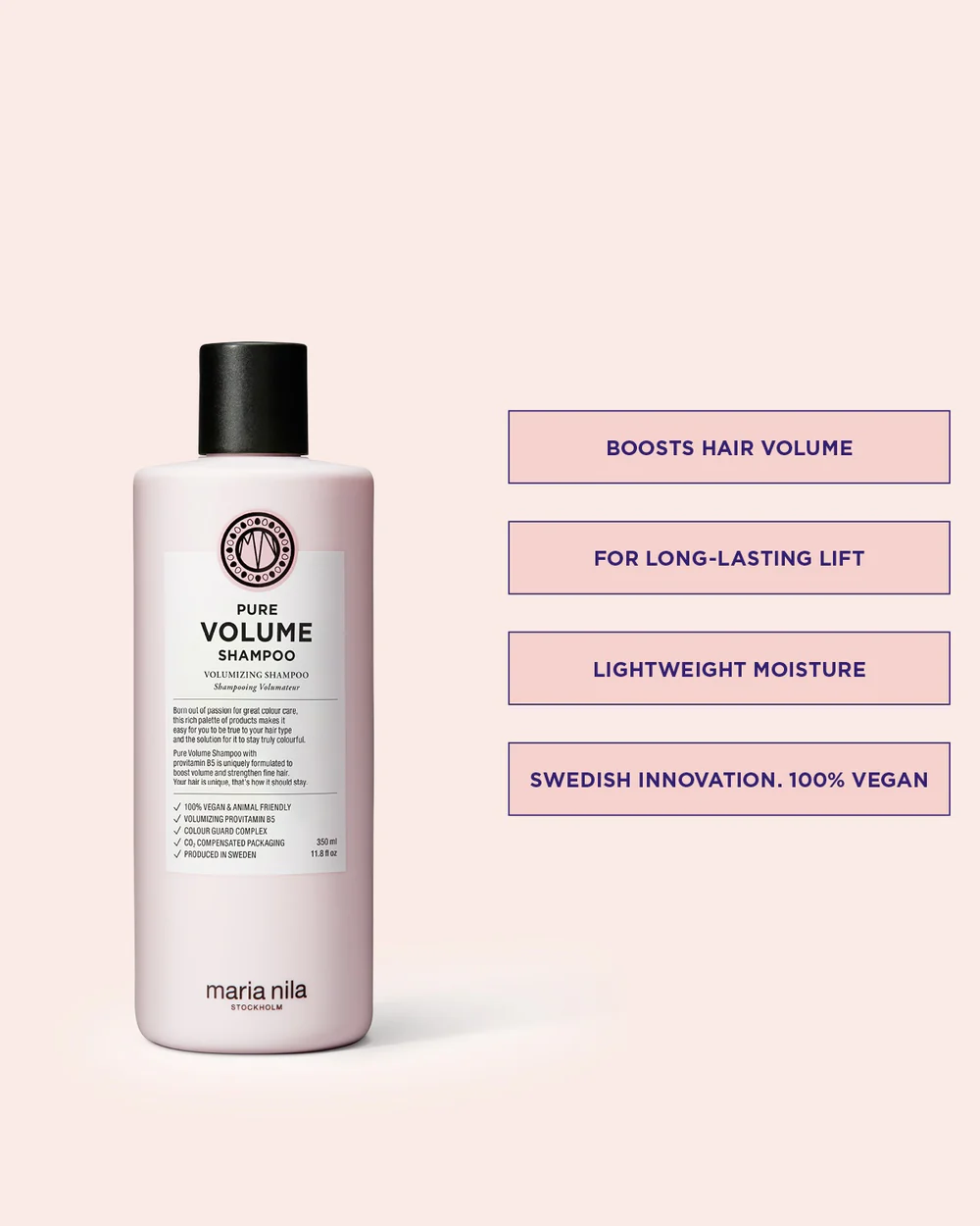 Maria Nila - Shampoing volumisant Pure Volume 1L – Image 5