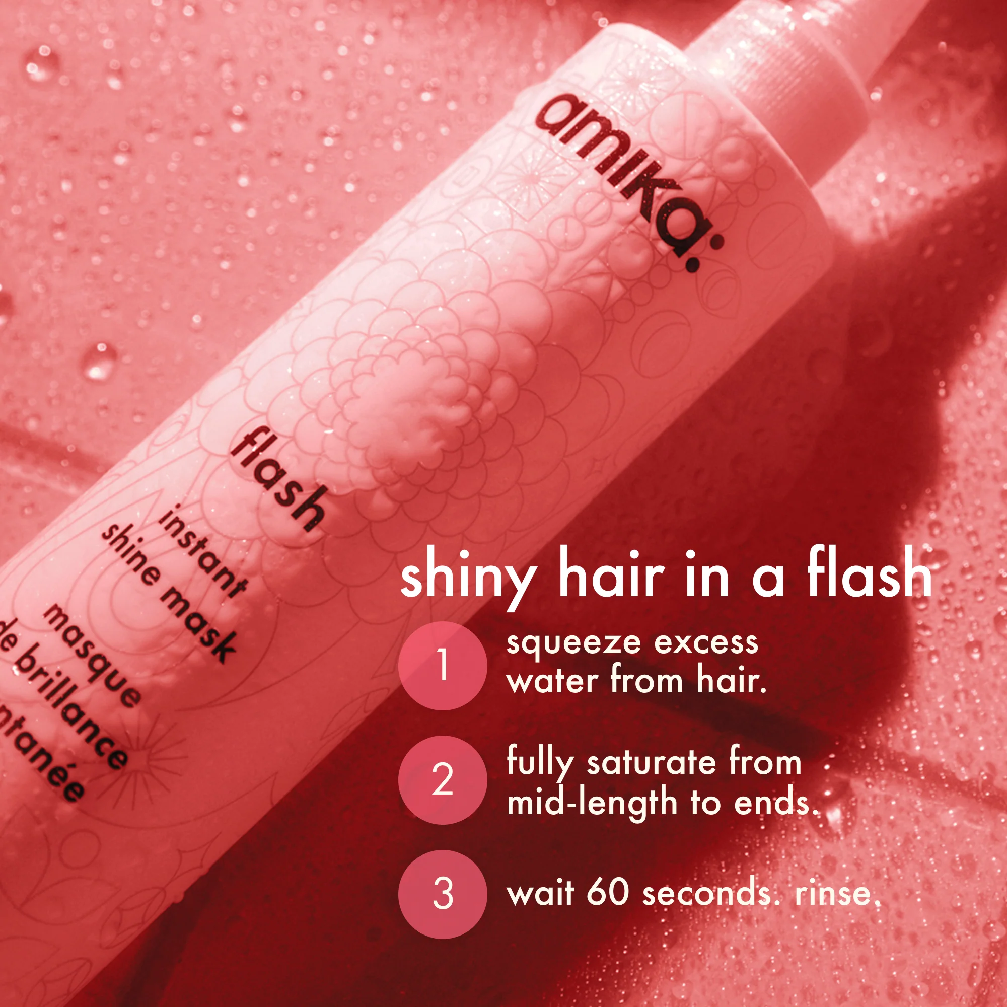 Amika - Masque de Brillance Instantanée Flash 200ml – Image 6