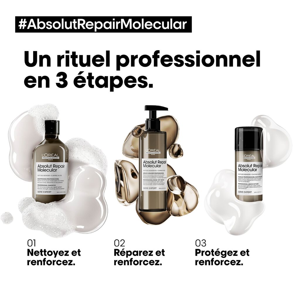 L'Oréal Professionnel - Shampoing Absolut Repair Molecular 1500ml – Image 5