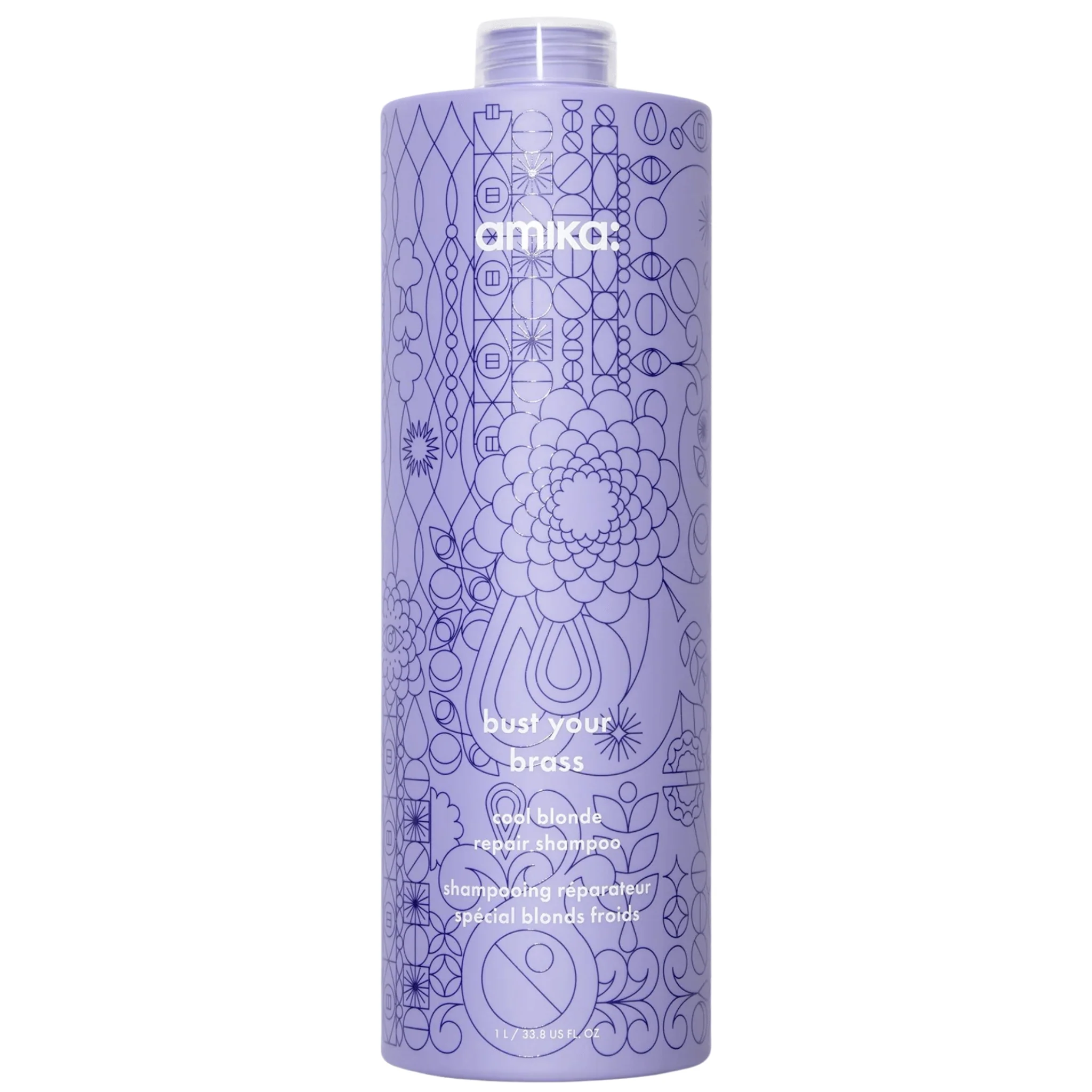 Shampoing réparateur blonds froids Bust your Brass 1 Litre Amika
