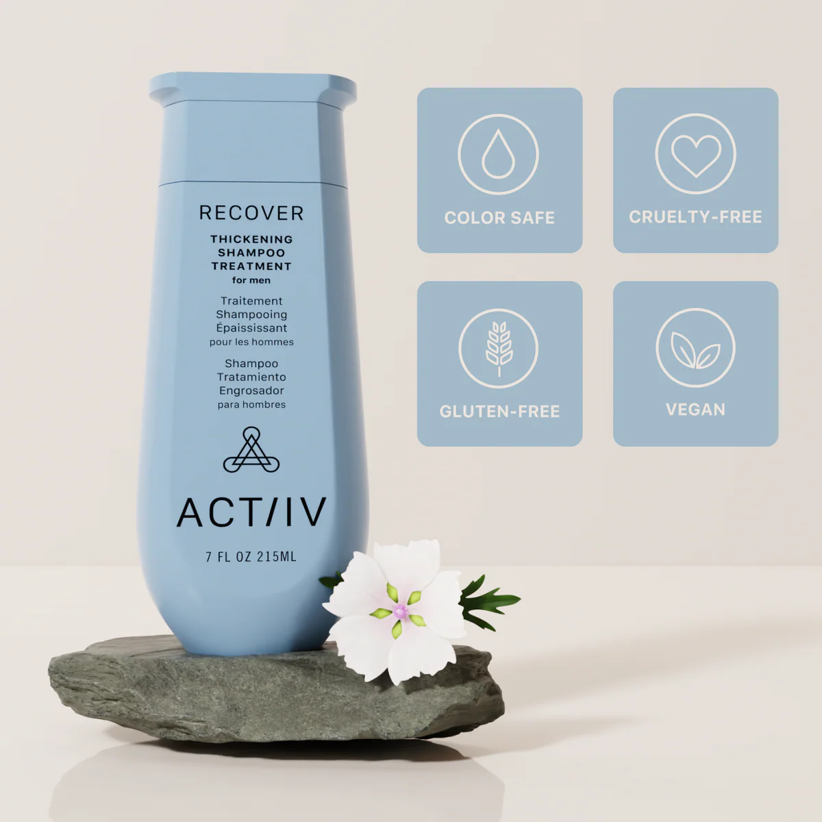 Actiiv - Shampoing Recover Pour Homme 215ml – Image 4