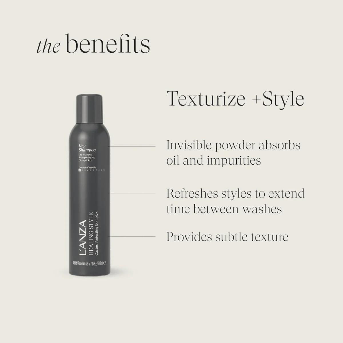 L'Anza - Shampoing Sec 300ml – Image 5
