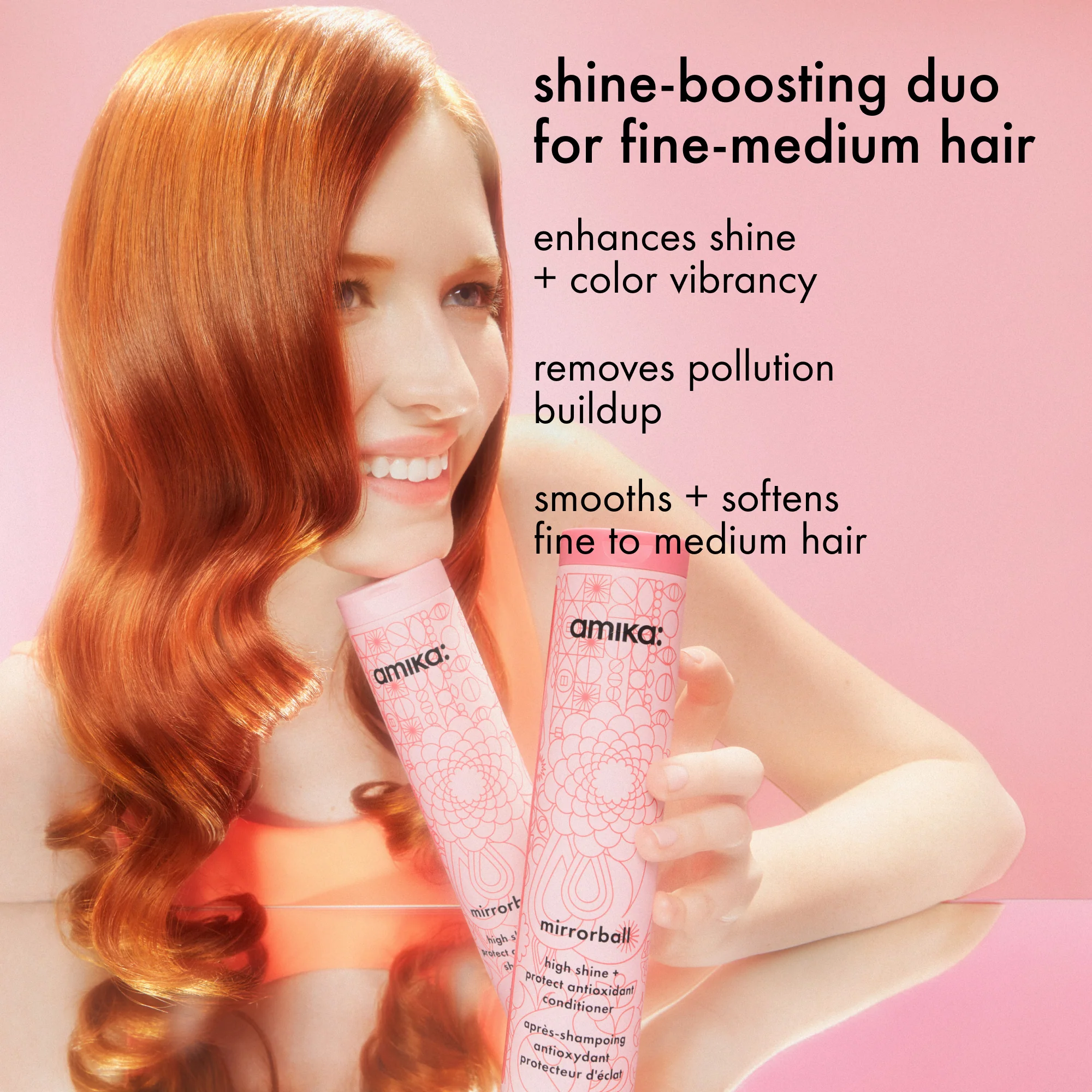 Amika - Shampoing Protecteur D'éclat Mirrorball 1L – Image 3