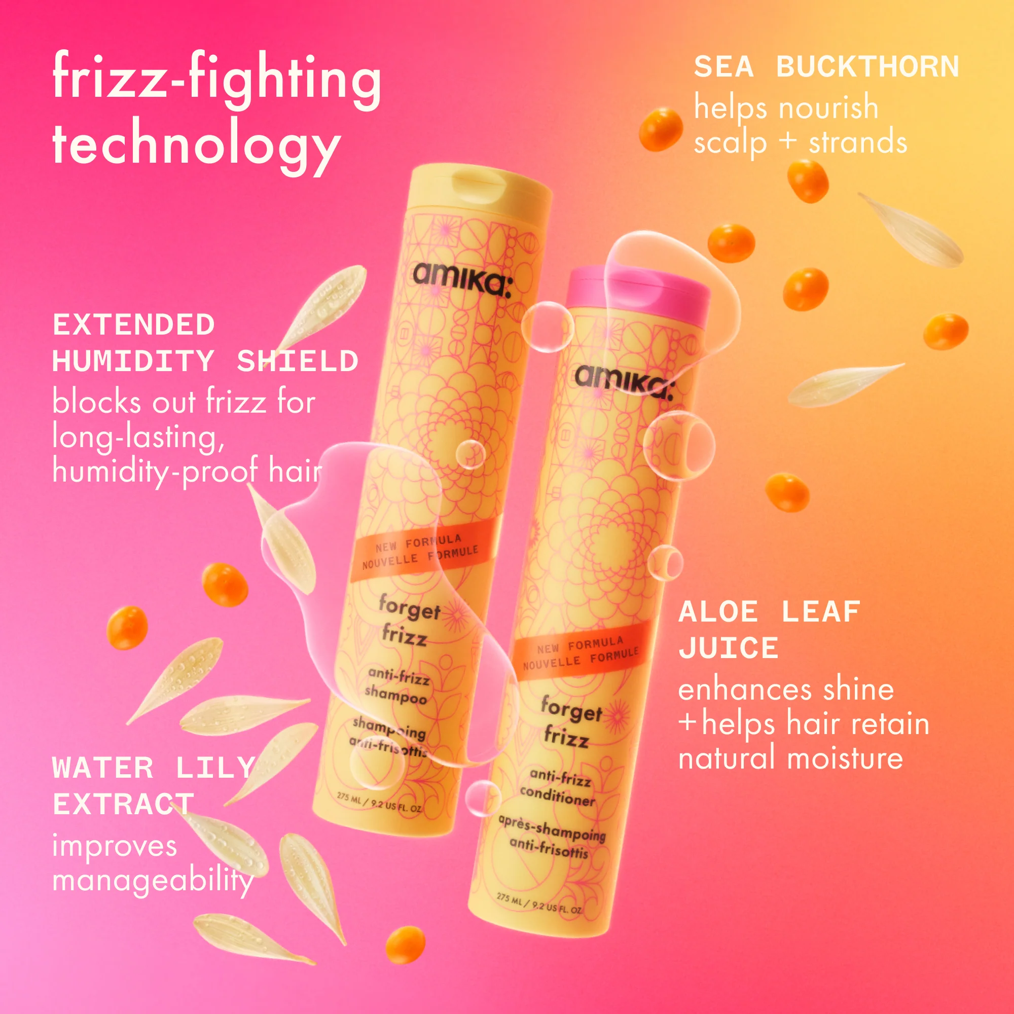 Amika - Revitalisant Anti-Frisottis Forget Frizz 1L – Image 4