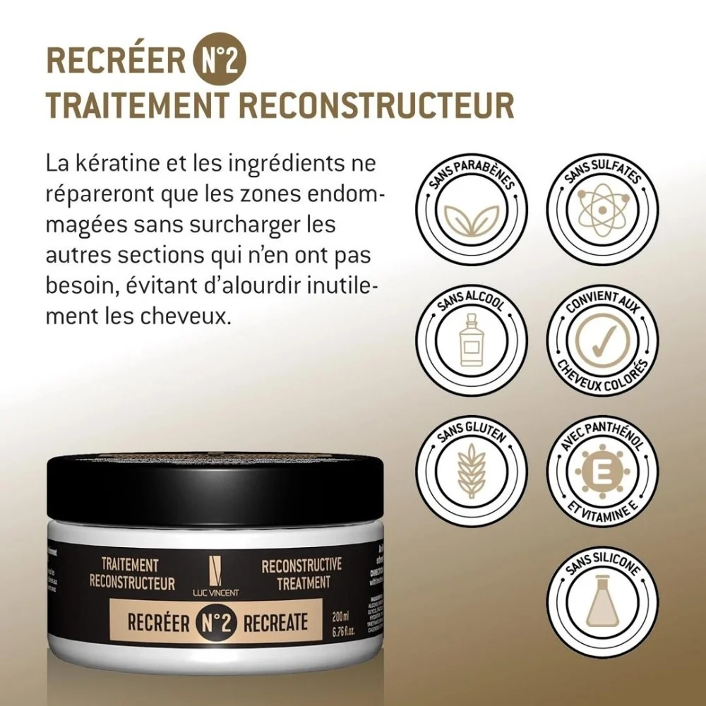 Luc Vincent - Traitement Reconstructeur No.2 200ml – Image 2