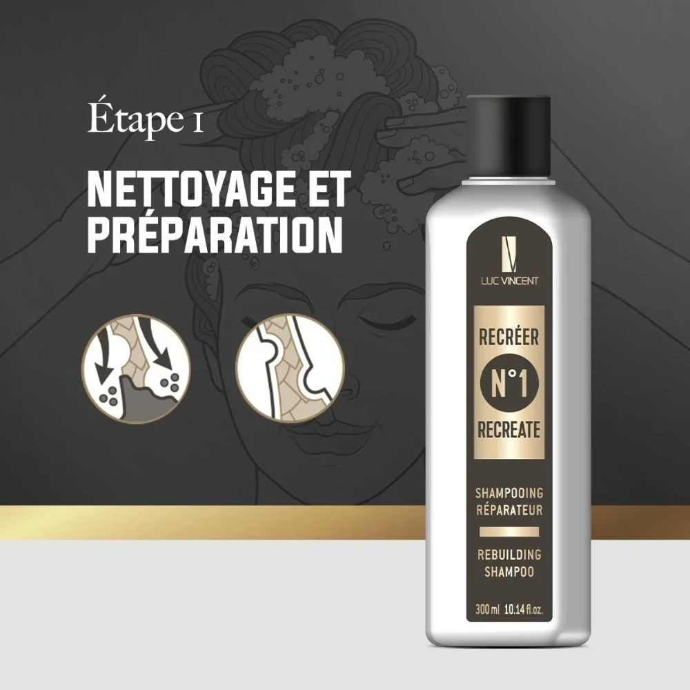 Luc Vincent - Shampoing Recréer No.1 300ml – Image 3