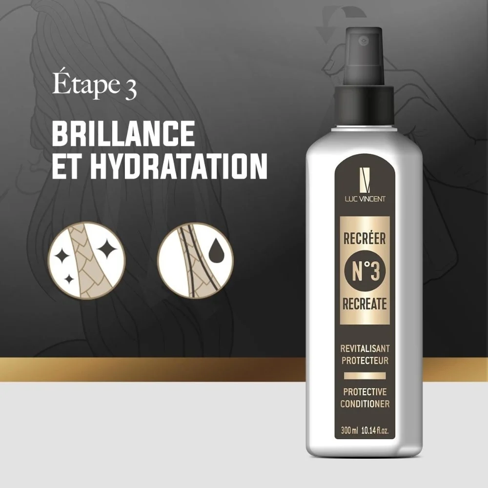 Luc Vincent - Revitalisant sans rinçage Recréer No.3 300ml – Image 3
