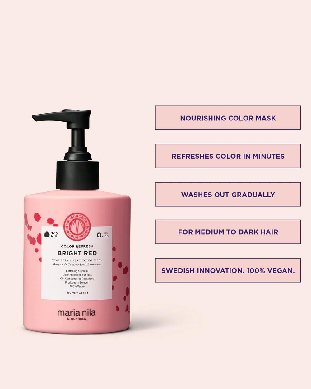 Maria Nila - Masque de Couleur Bright Red 300ml – Image 2