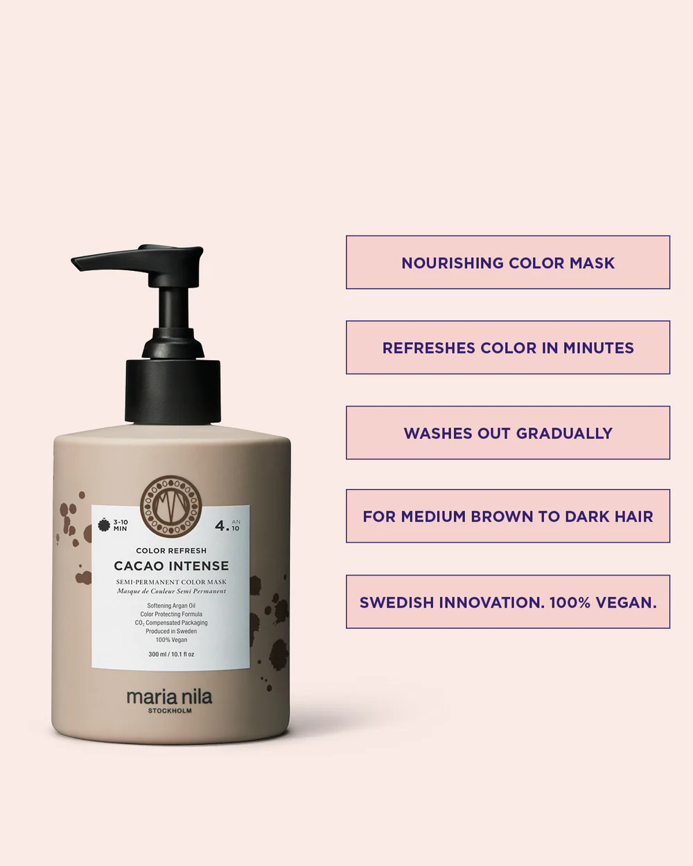 Maria Nila - Masque de Couleur Cacao Intense 300ml – Image 4