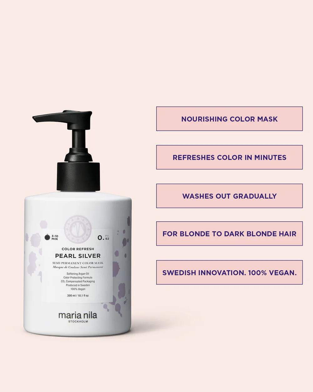 Maria Nila - Masque de Couleur Pearl Silver 300ml – Image 5