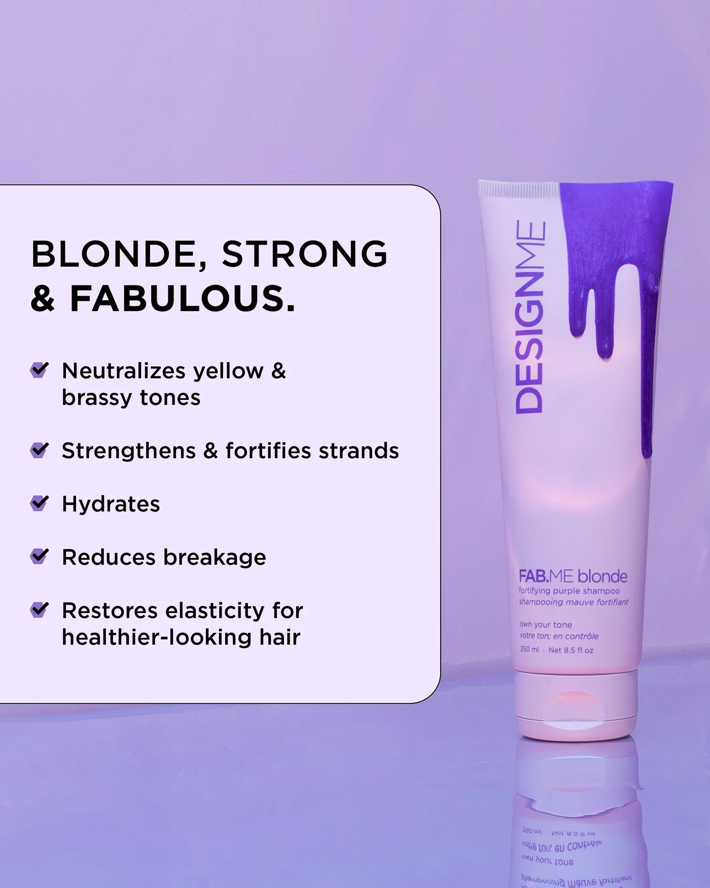 Design Me - Shampoing Mauve 250ml – Image 2
