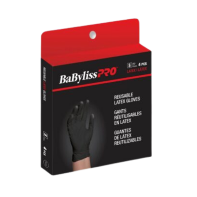 Babyliss Pro - Gants de coloration réutilisables en latex 4 unités S