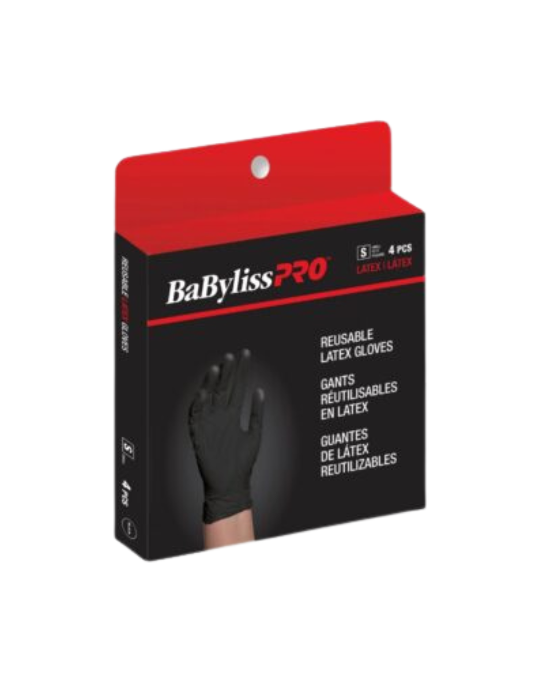 Babyliss Pro - Gants de coloration réutilisables en latex 4 unités S