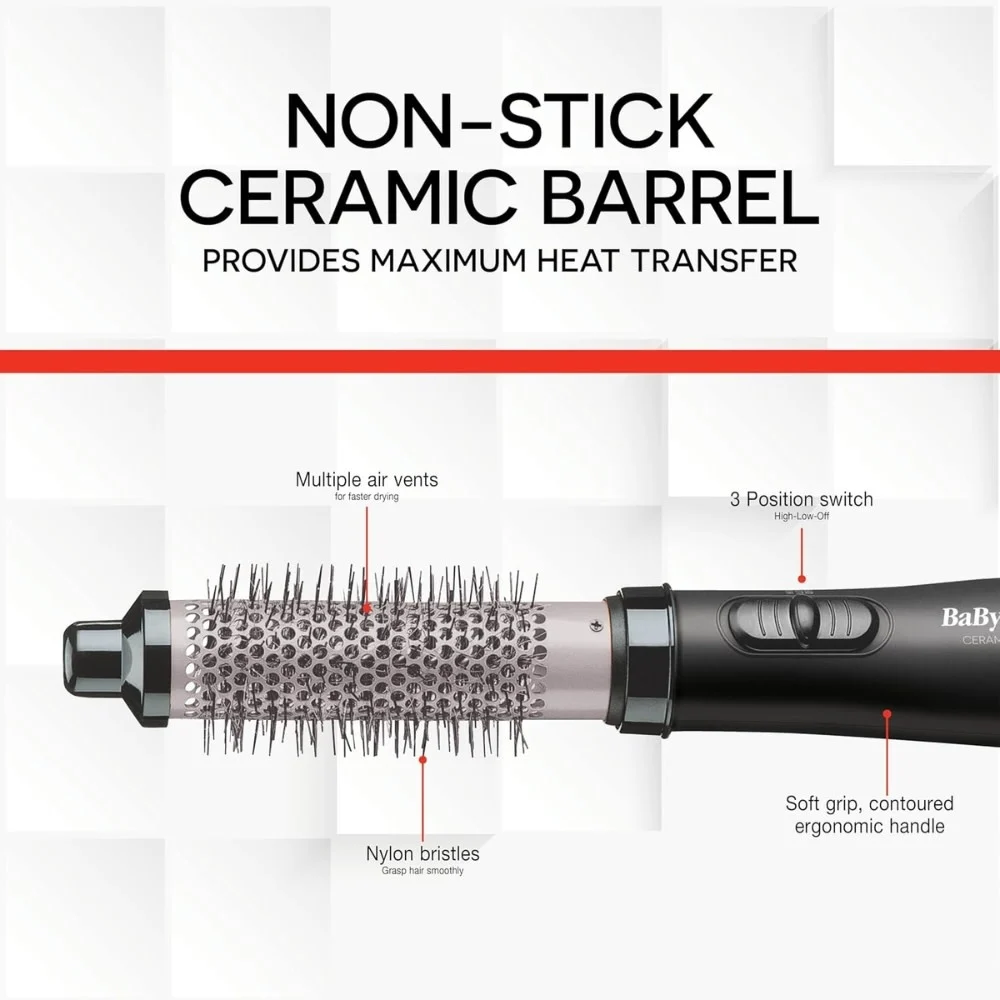 Babyliss Pro - Brosse séchoir ceramix xtrem 1 1-4 po – Image 2
