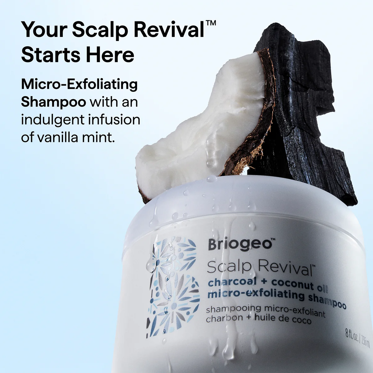 Briogeo - Shampoing Micro-Exfoliant Charbon 236ml – Image 2