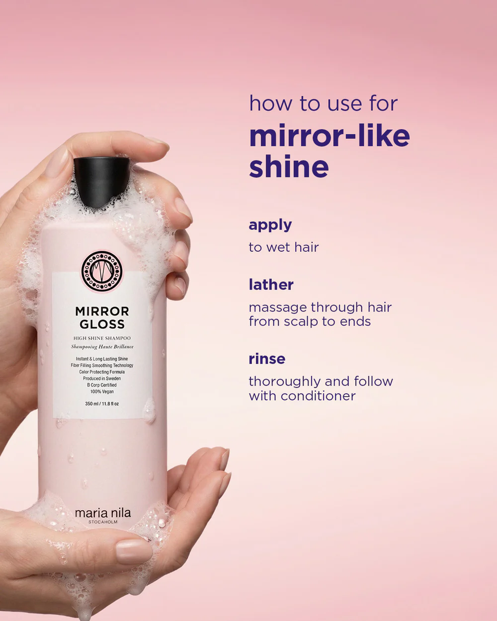 Maria Nila – Shampoing Mirror Gloss 1L – Image 6